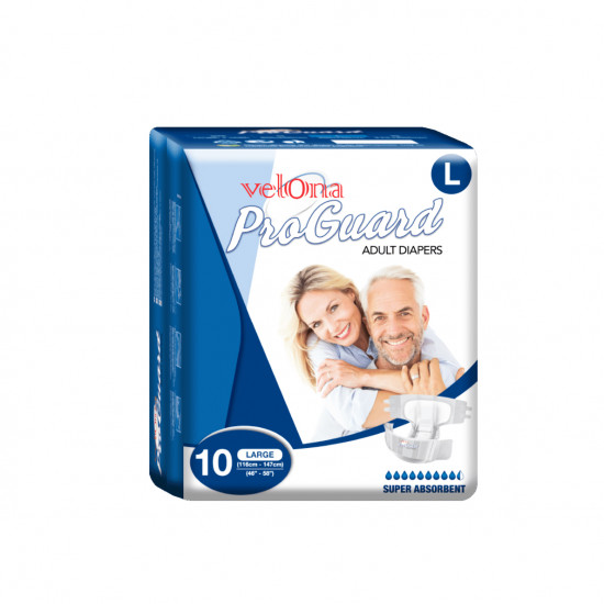 Velona Pro Guard Adult Diapers 10 Pcs - Large