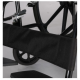 Wheelchair With Blue Rexine - Lb 809Bl (Black Powder Coated)