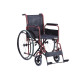 Wheelchair With Black Rexine -Lb 809R (Maroon Powder Coated)